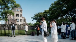Conmemoran los 76 años de la bomba atómica en Hiroshima