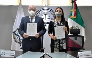 La Fiscalía General del Estado (FGESLP) y el Instituto de las Mujeres del Estado (IMES) firmaron un convenio de colaboración