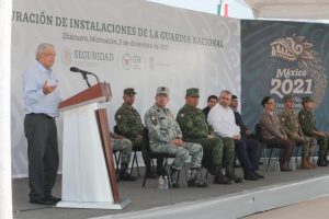 AMLO inaugura cuartel de la Guardia Nacional en Zitácuaro