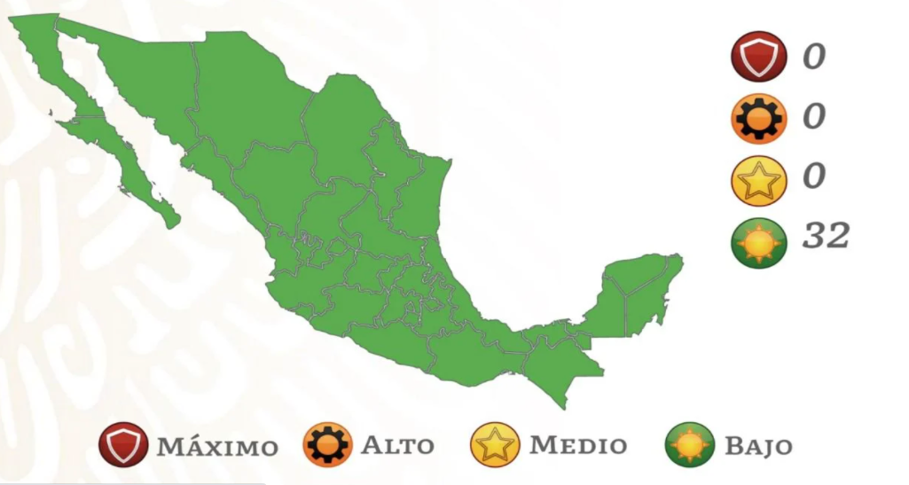 Semáforo COVID-19: Todo México en semáforo verde