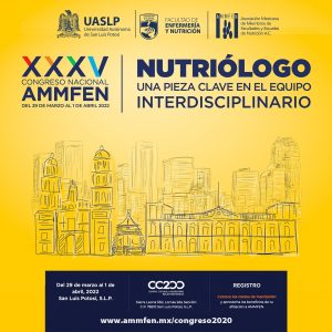- La UASLP será sede del XXXV Congreso Nacional AMMFEN “Nutriólogo, una pieza clave en el equipo interdisciplinario”