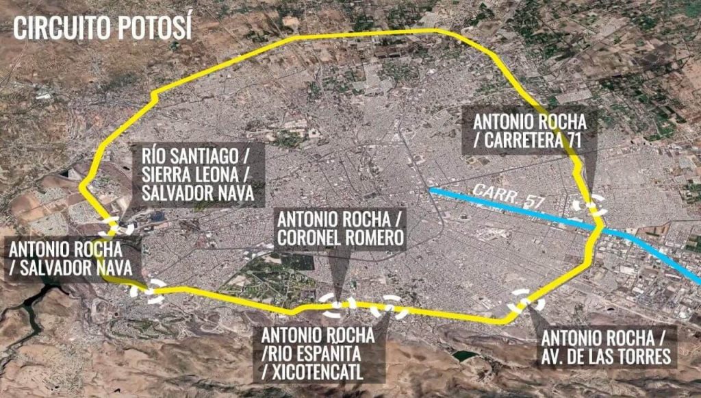 Expuso que un segundo macro proyecto hará realidad la Ruta Alterna Oriente hacia la Zona Industrial de San Luis Potosí