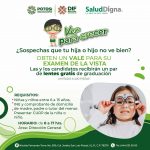 Infantes refuerzan su educación con lentes donados por DIF y «Salud Digna»