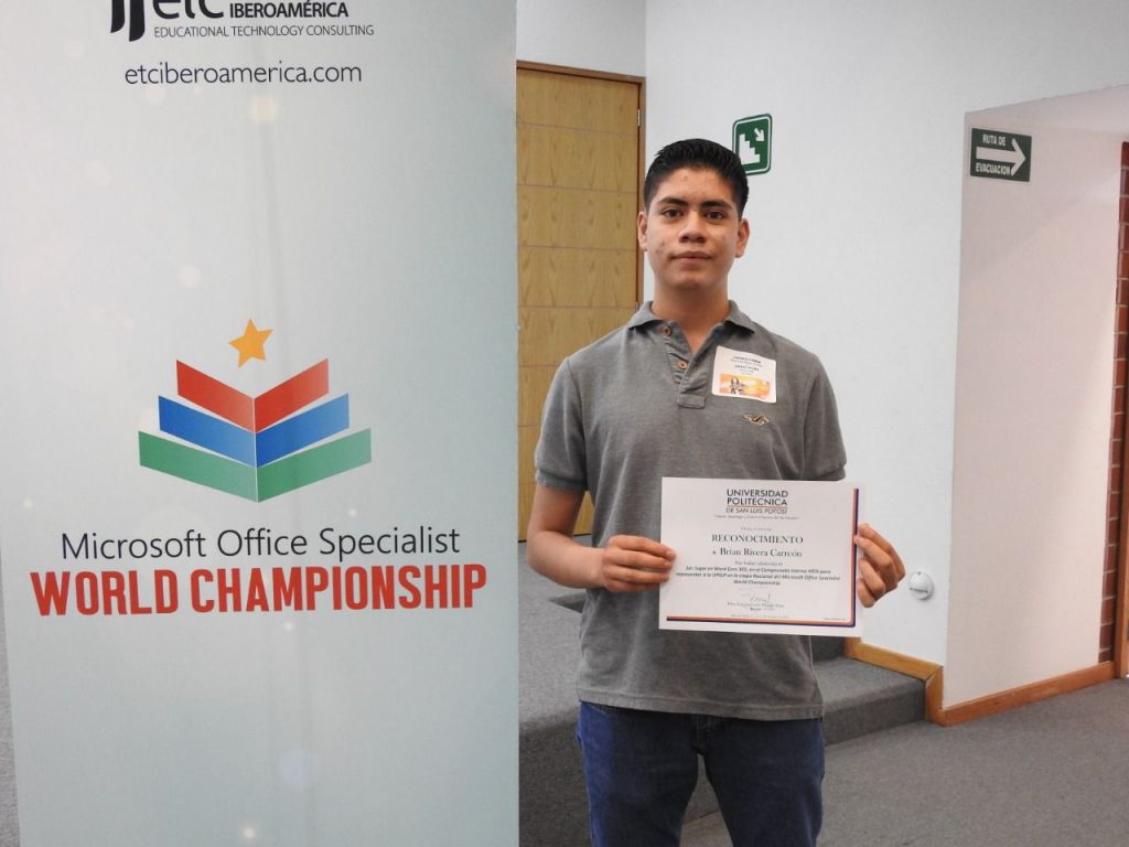 Potosino representará a México en campeonato mundial de Microsoft Office