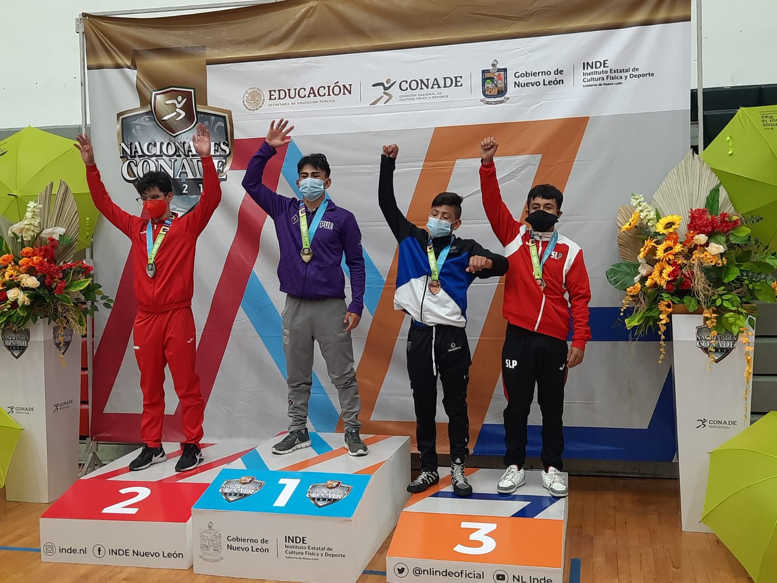 COSECHA SAN LUIS POTOSÍ CUATRO MEDALLAS EN LUCHAS ASOCIADAS