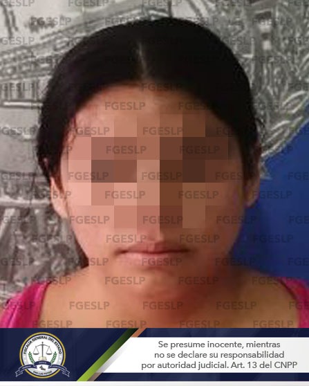 Detiene fiscalía una mujer de 23 años por su probable participación en el delito de homicidio calificado en SLP