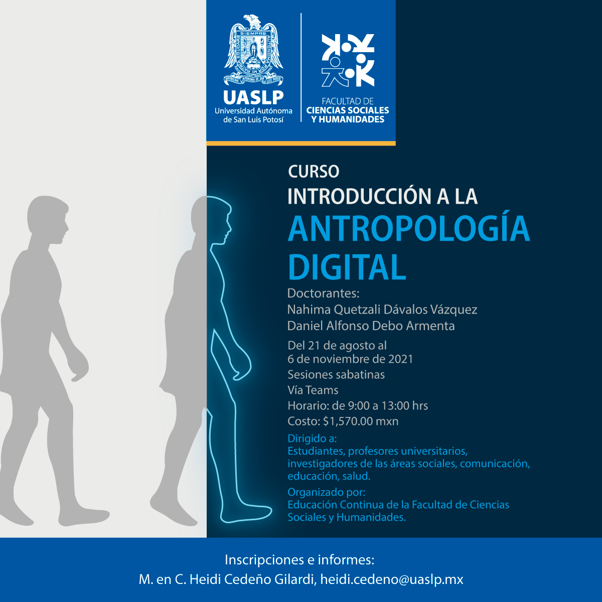Del 21 de agosto al 06 de noviembre de 2021, se llevará a cabo el curso “Introducción a la Antropología Digital”.