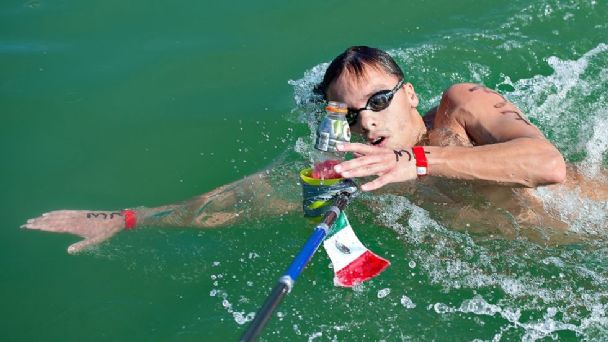 El potosino Daniel Delgadillo terminó en el lugar 17 de la final de natación en aguas abiertas