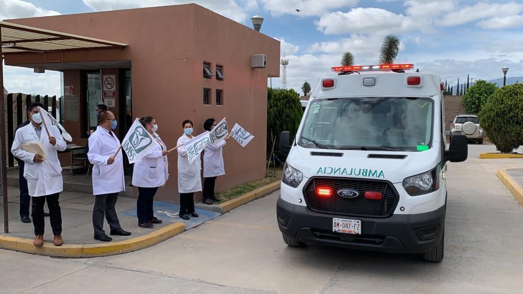IMSS en SLP envió una nueva unidad de ambulancia a las UMF en Matehuala, Rascón, Tamasopo, Tamuín y La Hincada.