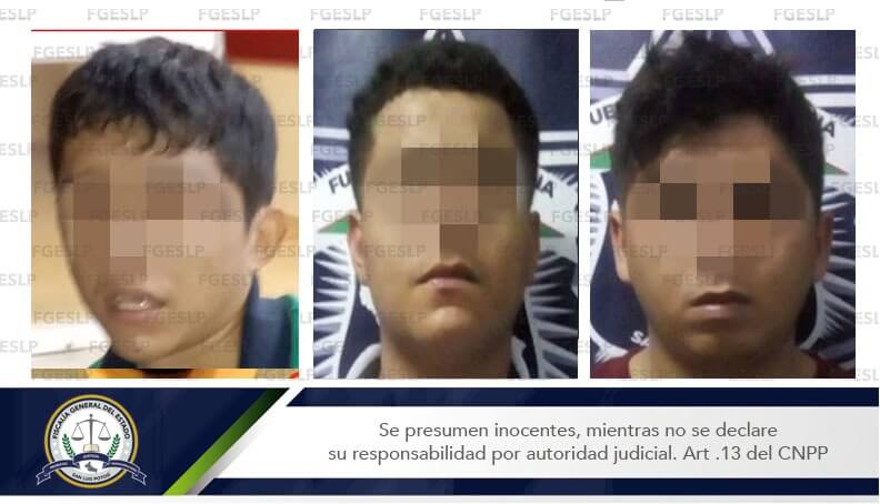 FGESLP logró la prisión preventiva oficiosa de tres sujetos que fueron detenidos tras una persecución en Ciudad Valles,