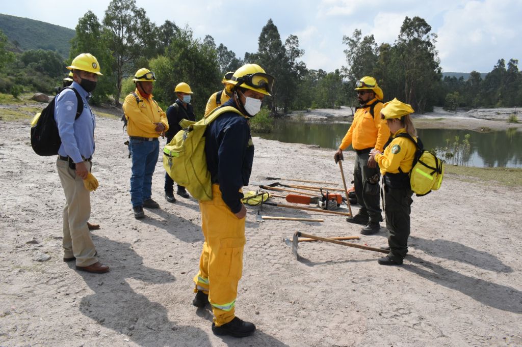 Los cursos se impartieron por parte de la Gerencia del Manejo del Fuego de la Comisión Nacional Forestal Occidente y Norte de la CONAFOR.