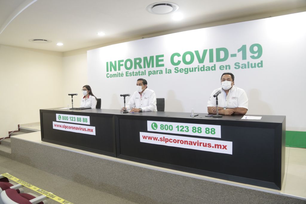 SLP registra 612 nuevos casos y 9 decesos. y arranca campaña de vacunación de 18 y más años en San Luis Potosí