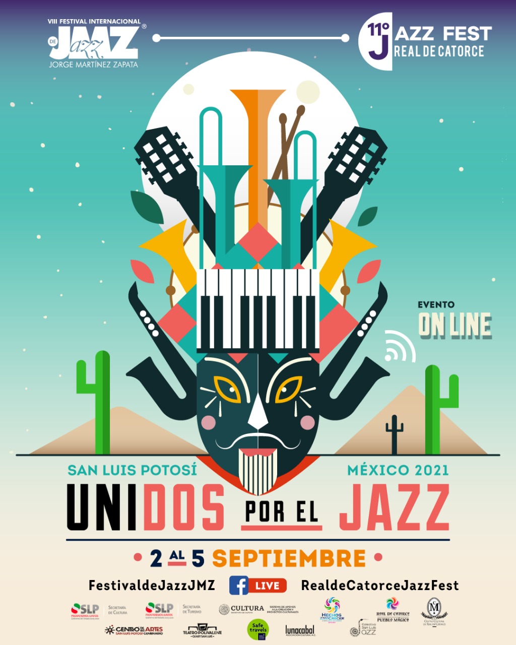 Se agradece el apoyo incondicional de los seguidores y seguidoras del Festival de Jazz Jorge Martínez Zapata y del Jazz Fest Real de Catorce.