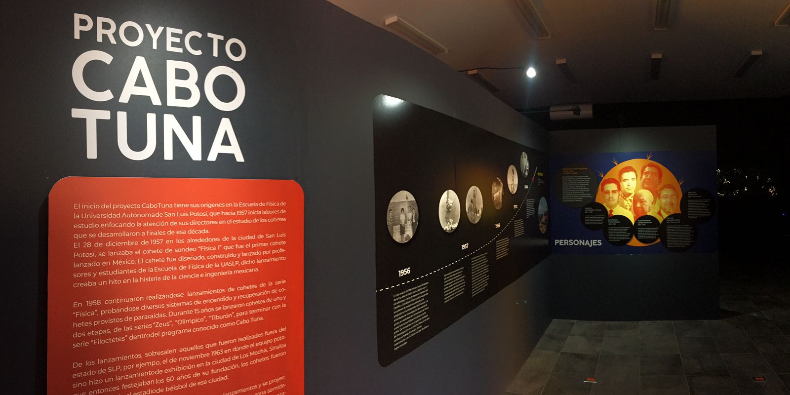 El Museo interactivo de astronomía “El Meteorito”, ubicado en el municipio de Charcas, la sala temporal en donde se exhibe el proyecto “Cabo Tuna”