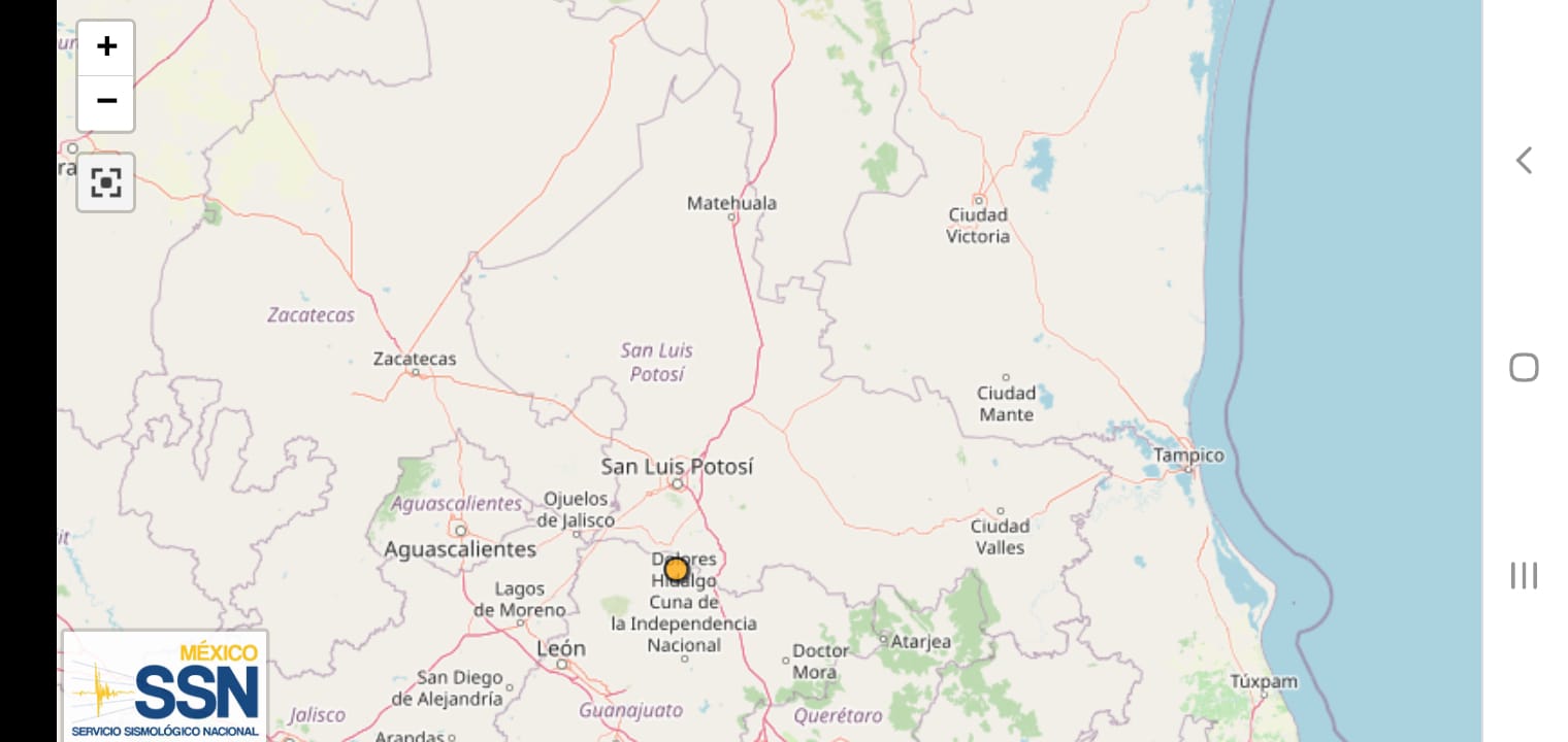CEPC informó que esta mañana se presentó un sismo en la comunidad de Jaral de Berrios, en el estado de Guanajuato.