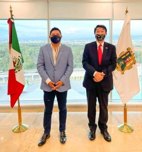 El Gobernador de San Luis, Ricardo Gallardo Cardona y el Cónsul de Japón sientan bases para más inversión nipona en la entidad.