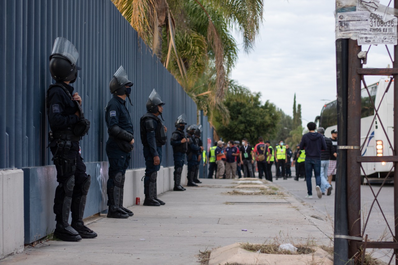 El operativo de seguridad de este domingo fue rediseñado, acción que incluyó la coordinación con la Secretaría de Seguridad Pública del Estad