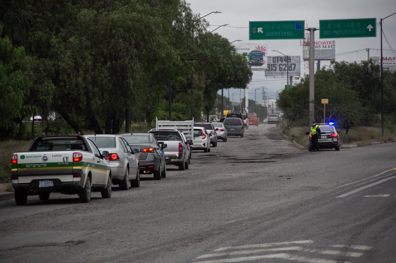 El traslado desde el Distribuidor Vial Benito Juárez hasta el Eje 140 de la Zona Industrial, se realiza en un promedio no mayor a 20 min.