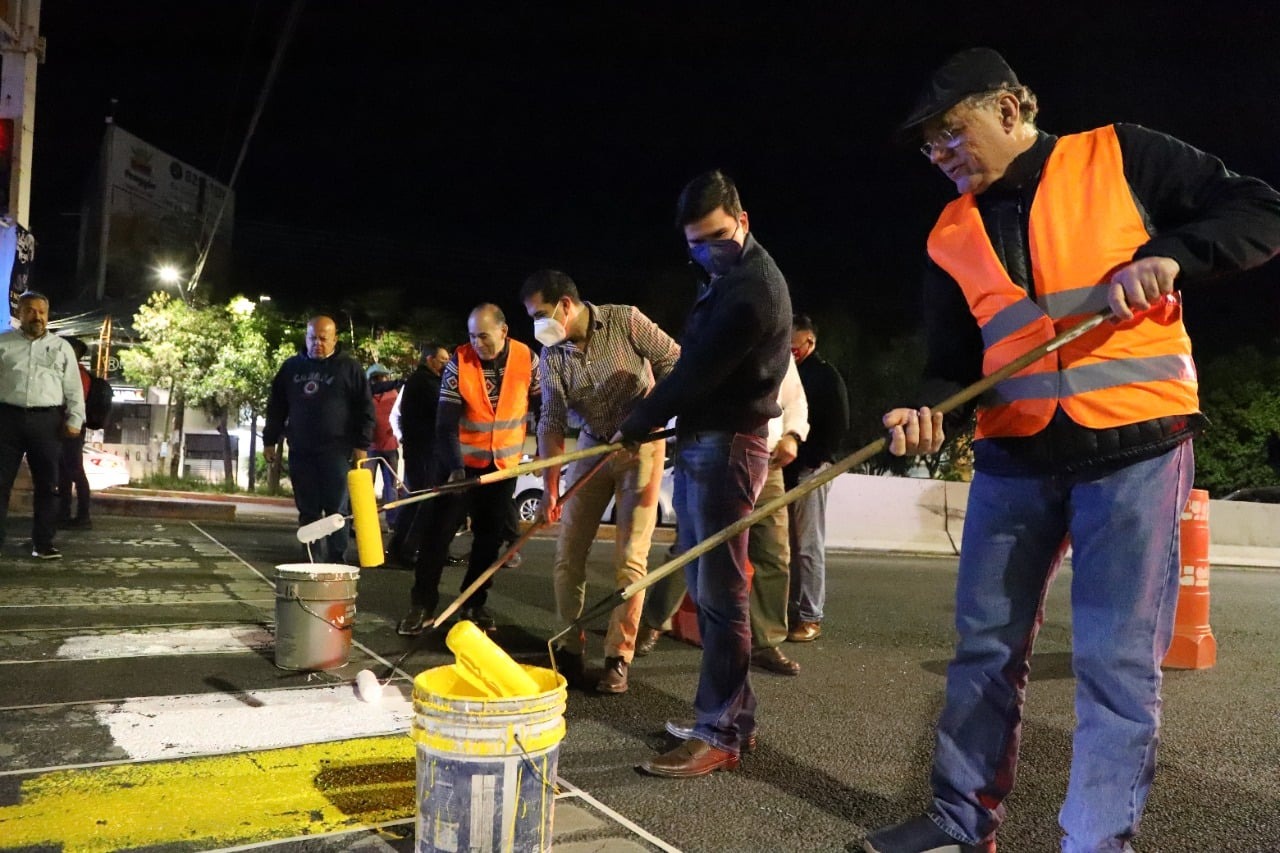 Galindo Ceballos, dio el banderazo de arranque para la rehabilitación y regeneración de una de las principales vías, la avenida Salvador Nava Martínez.