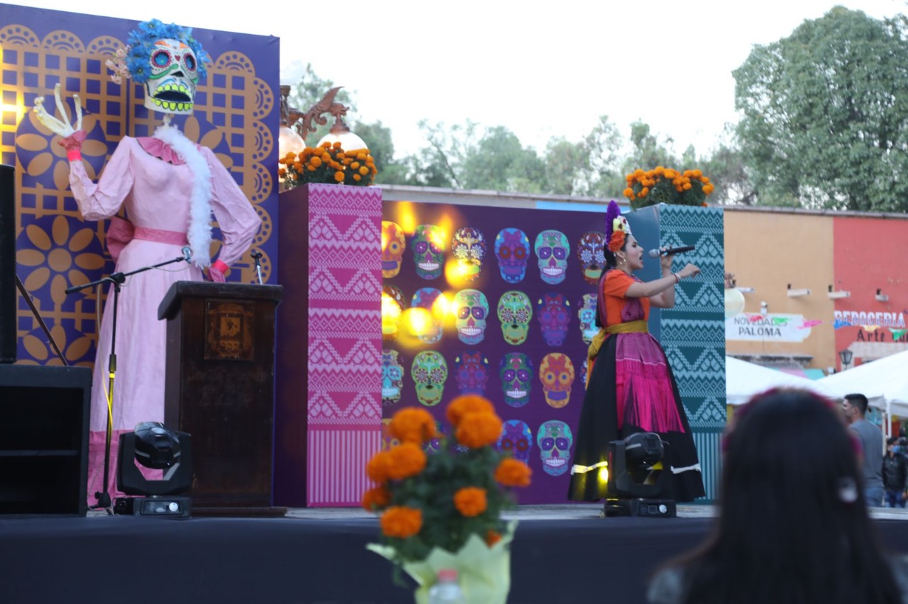 Dio inicio el Primer Festival Cultural de Día de Muertos en Santa María del Río con la inauguración del Pabellón Gastronómico y Artesanal