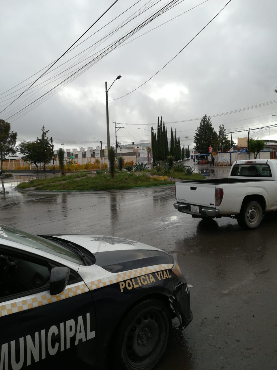 Protección Civil Municipal de Soledad atendió reporte de contingencia generada por las lluvias de este viernes y aplicó el plan operativo para la atención