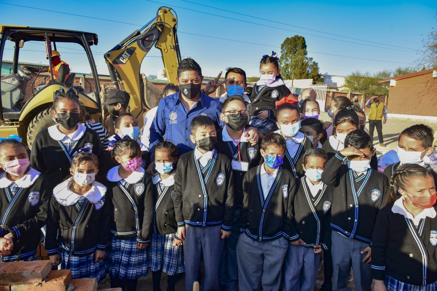 El Gobernador Ricardo Gallardo Cardona arrancó en el municipio de Villa de Zaragoza el programa Construcción de Escuelas