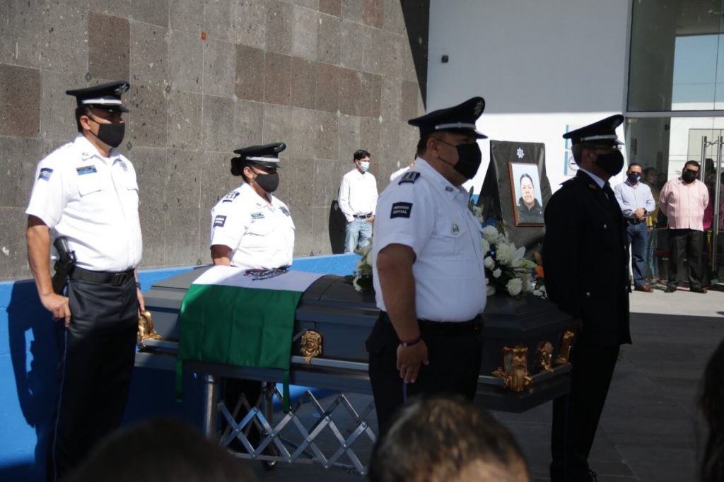 DGSPM despidió este día con los honores correspondientes al oficial José Belem Sánchez Silva quien por enfermedad falleciera