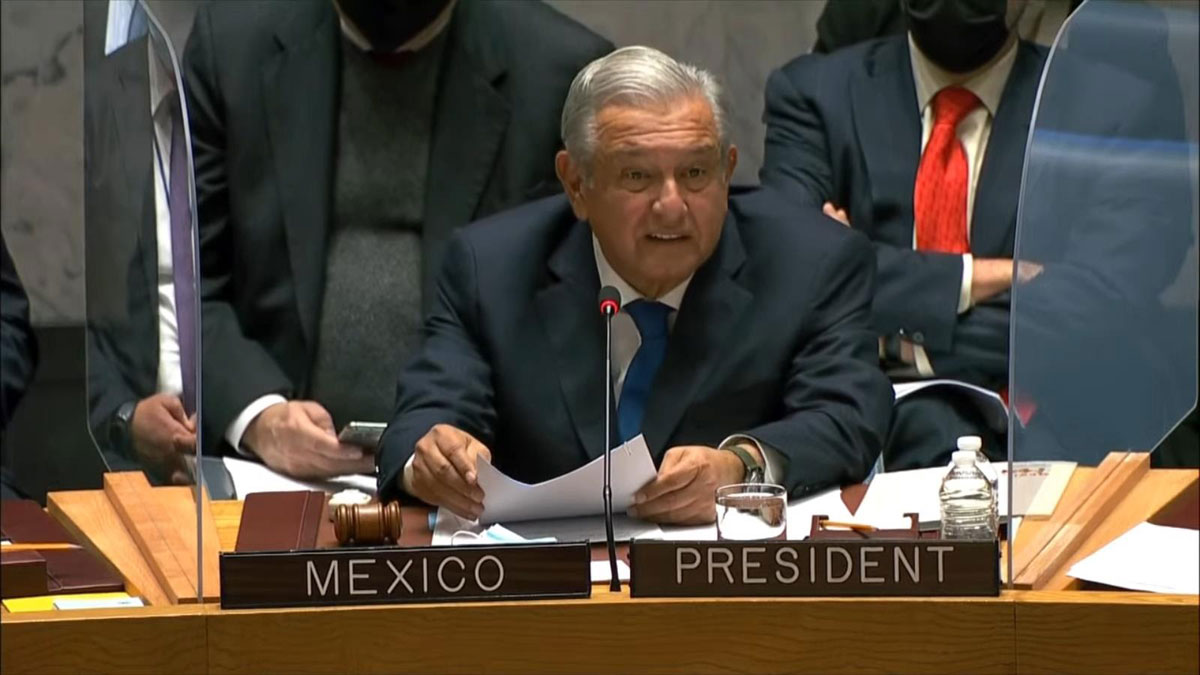 Propone AMLO a la ONU implementar Plan Mundial de Fraternidad y Bienestar