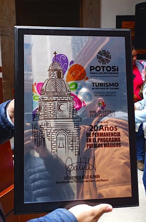 El reconocimiento lo hizo el Gobierno del Estado de San Luis Potosí a través de la Secretaria de Turismo