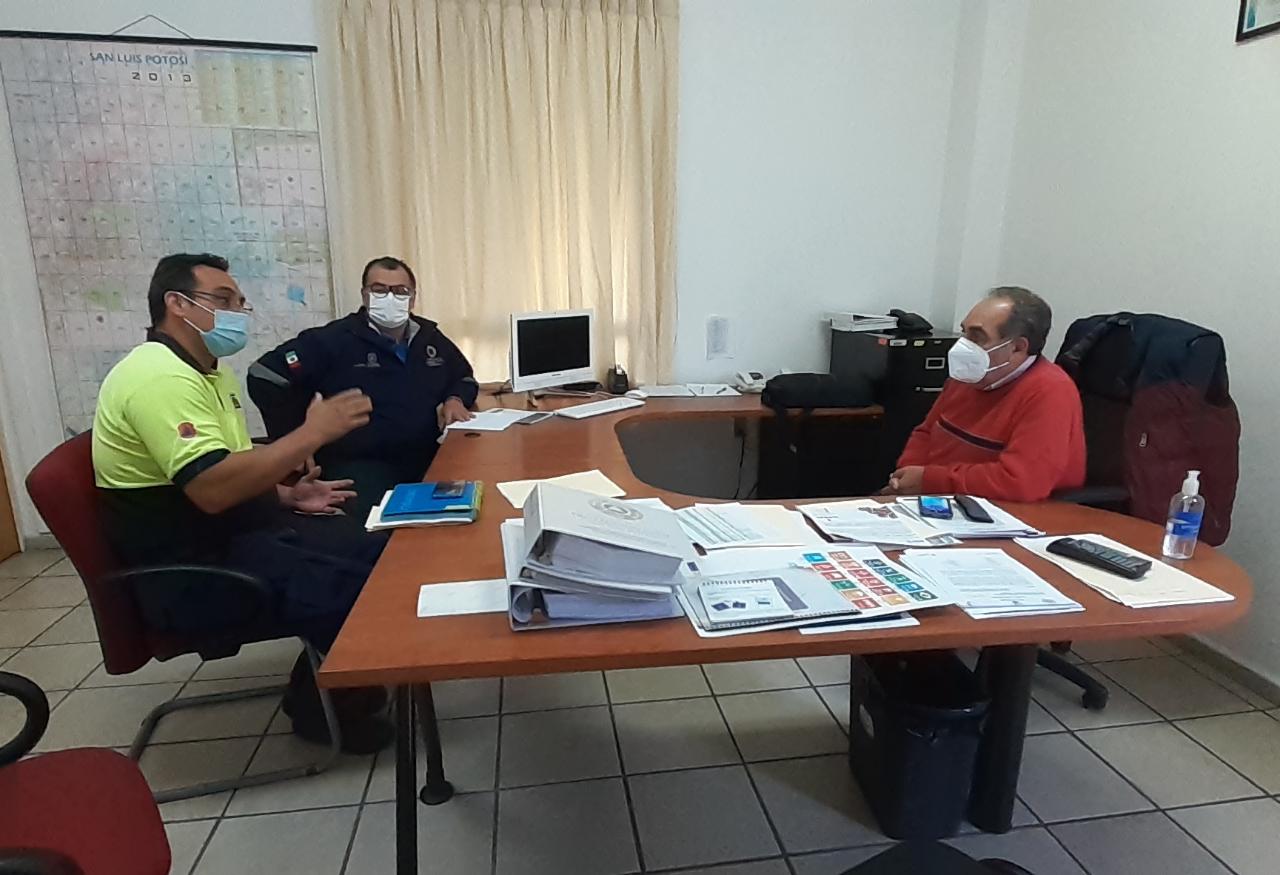 Director de Protección Civil Municipal se reunió con su par de la UASLP