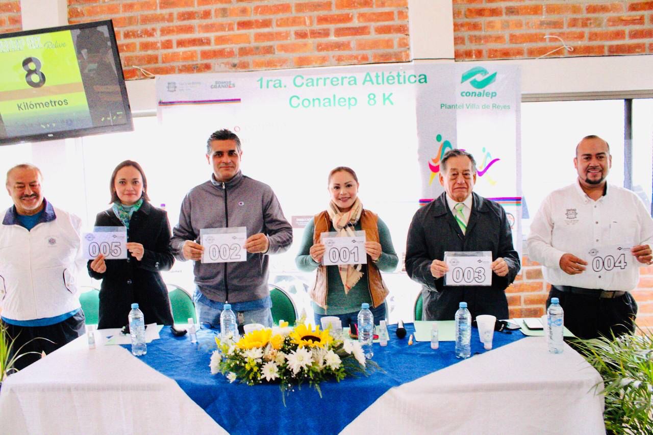 Ayuntamiento de Villa de Reyes y Conalep invitan a carrera atlética.