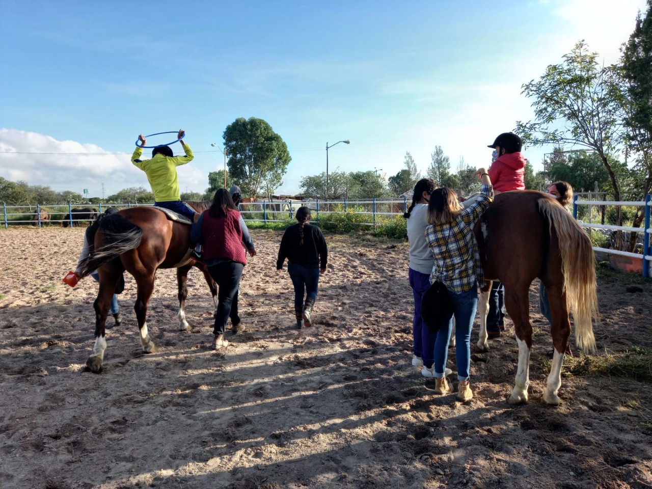 Mantiene DIF Municipal servicio de equinoterapia en la UBR Maravillas