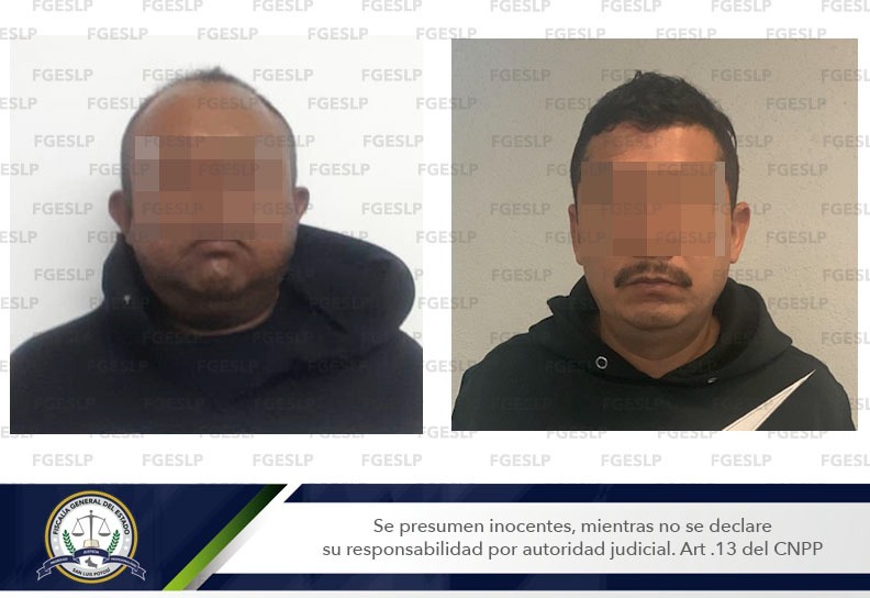 Dos elementos activos de la Policía Municipal de San Luis Potosí fueron capturados por agentes investigadores de la Fiscalía General del Estado