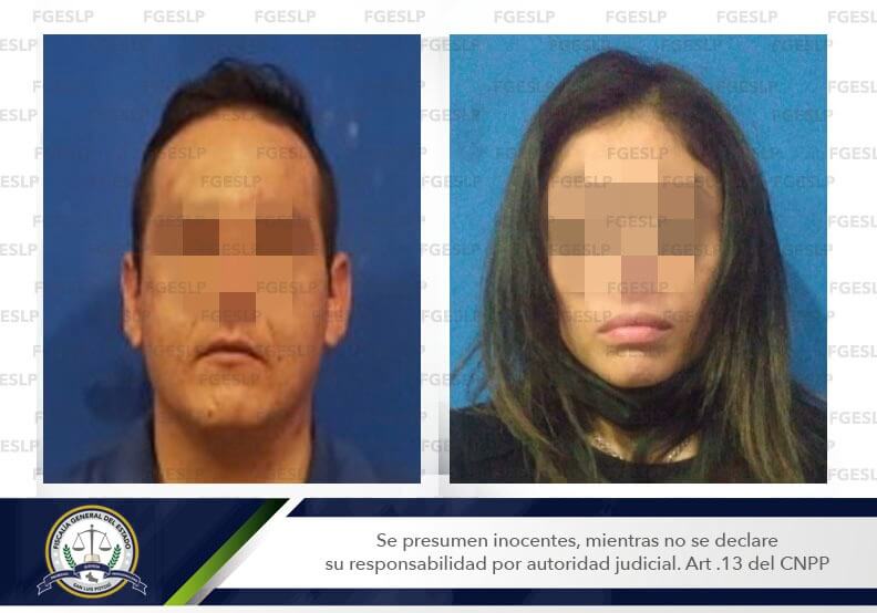 Un hombre y una mujer fueron detenidos, al estar probablemente relacionados con un robo violento de un vehículo en San Luis Potosí. 