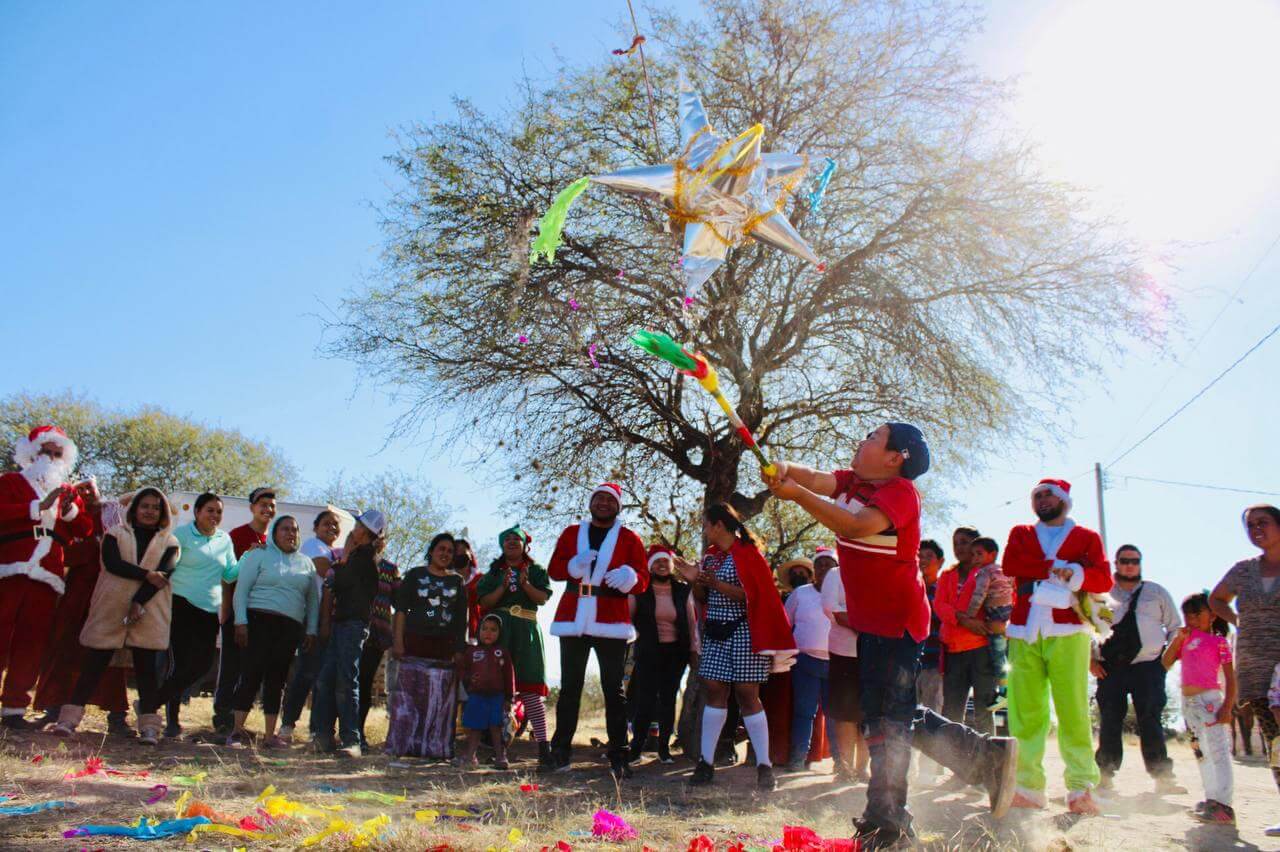 En las localidades de Potrerito, La Lomita, El Salto y Laguna de San Vicente, fue el primer día de posadas.