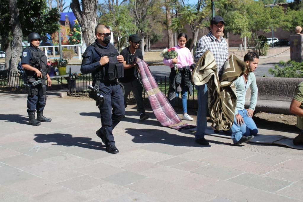 Policía Estatal despliega proximidad social en el Centro Histórico