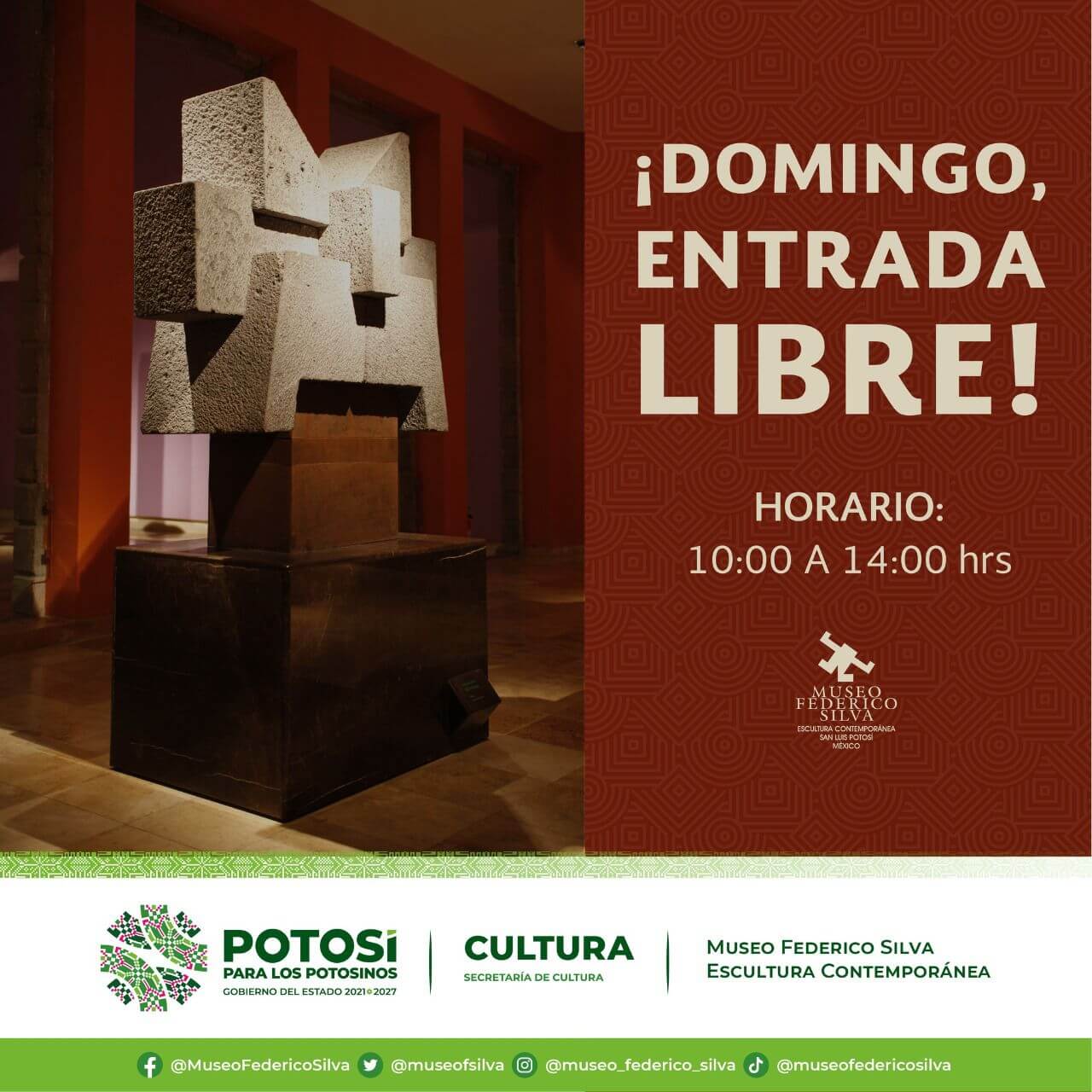 Sectur invita al público potosino de las cuatros regiones a participar en las múltiples actividades culturales