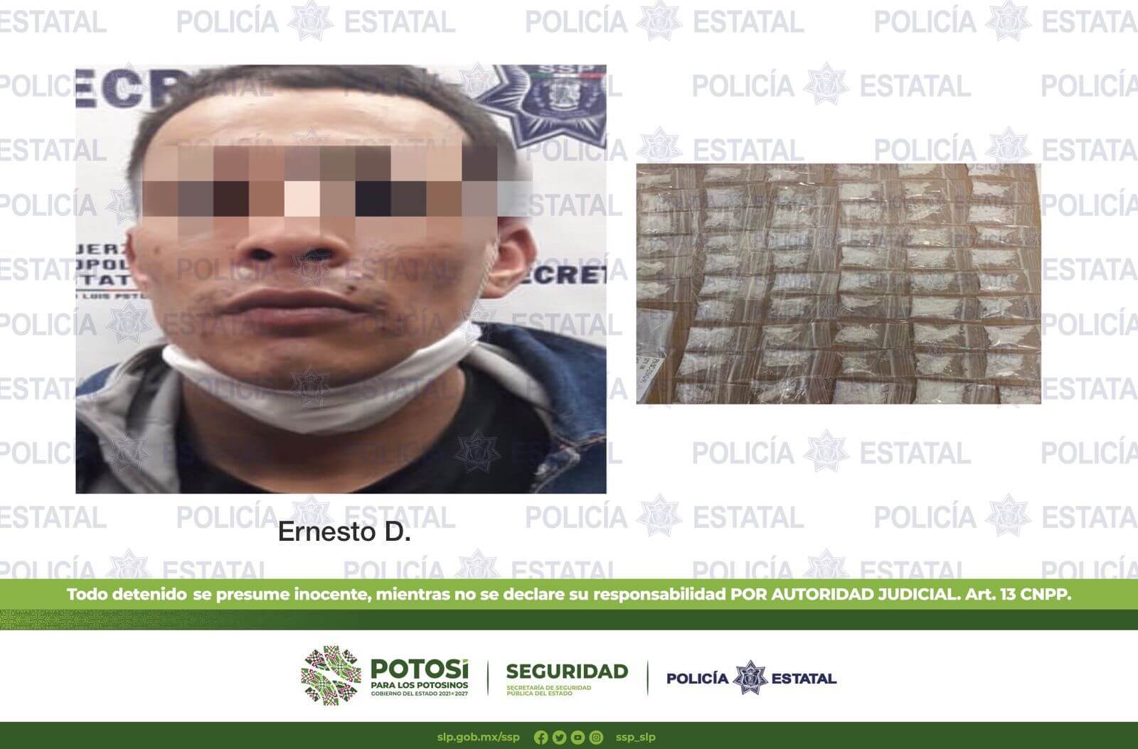 En diferentes acciones Policías Estatales detuvieron a cuatro hombres por el presunto delito de posesión de droga.