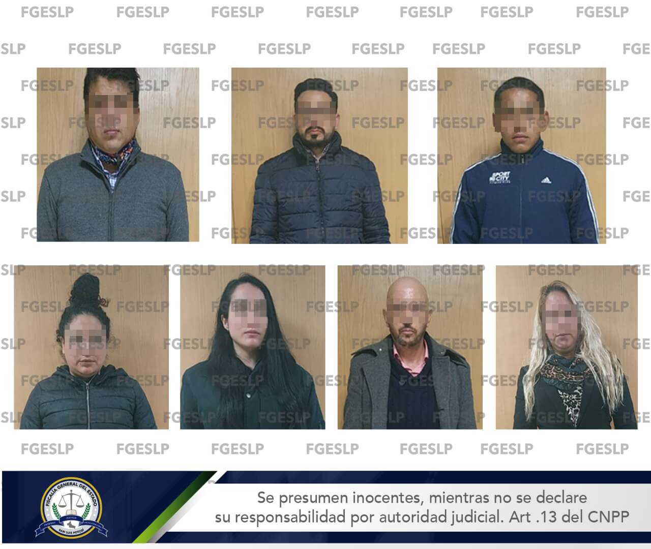 PDI llevaron a cabo la detención en flagrancia de cuatro hombres y tres mujeres en un hotel de la ciudad de San Luis Potosí
