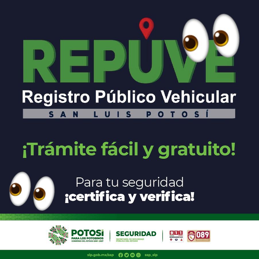 SSPE CONVOCA A TRAMITAR EL REGISTRO PÚBLICO VEHÍCULAR (REPUVE)