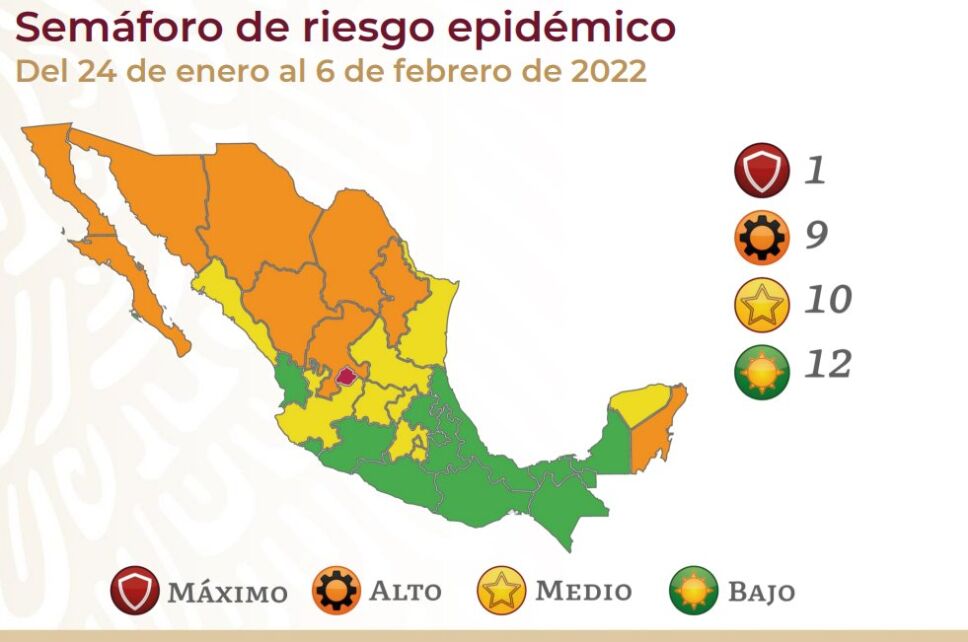 Presentan actualización del Semáforo Epidemiológico en México