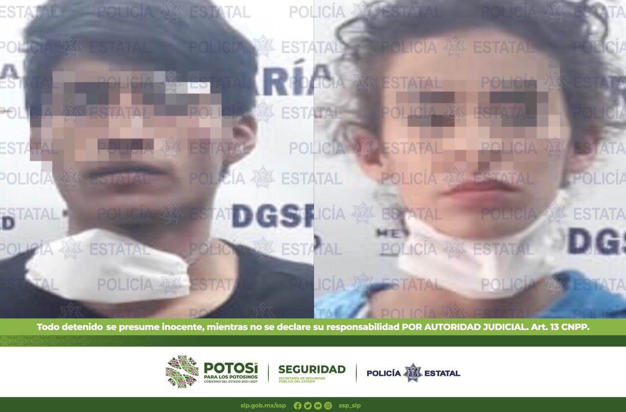 Estatales detuvieron a una pareja de presuntos asaltantes quienes utilizaban armas de fuego artesanales para cometer sus ilícitos.