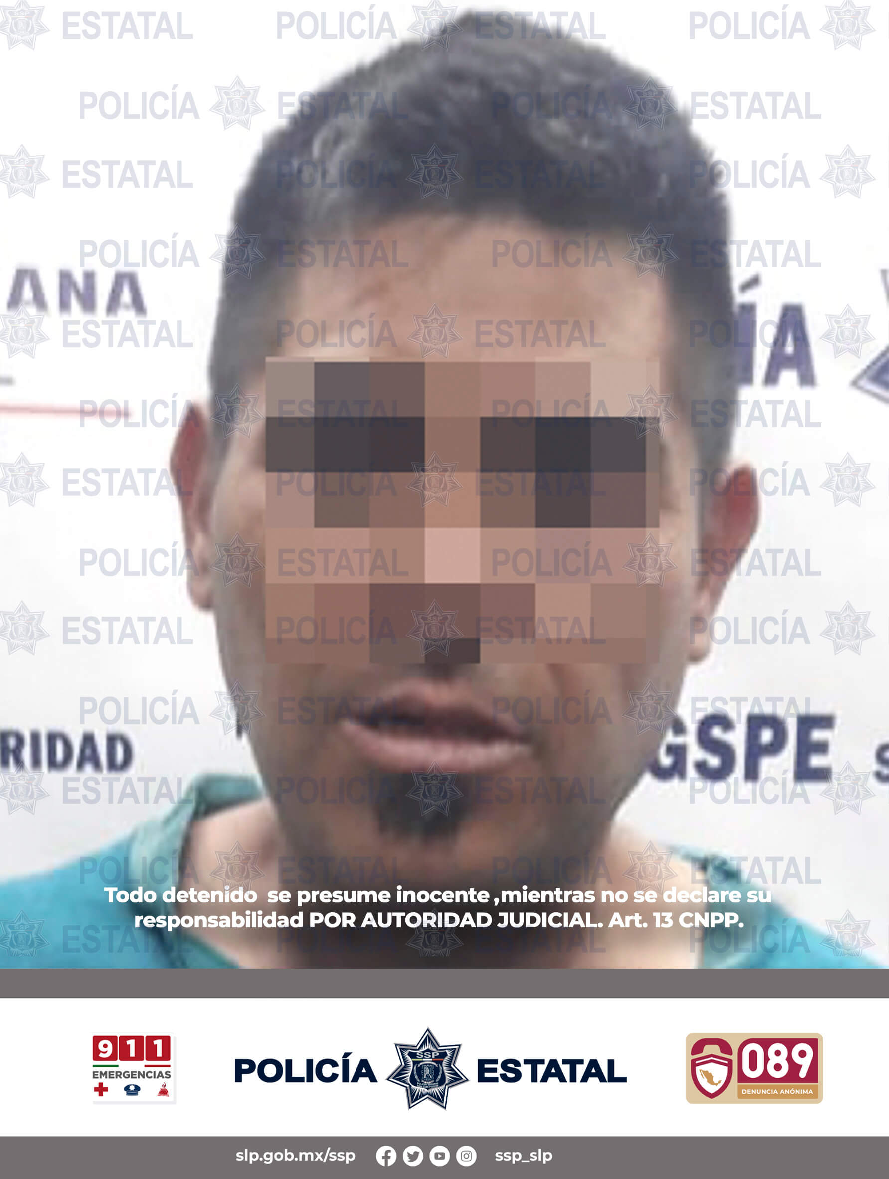 Estatales ante un llamado de auxilio, se logró la detención de un hombre por el delito de robo a transeúnte, en el Barrio de Tlaxcala.