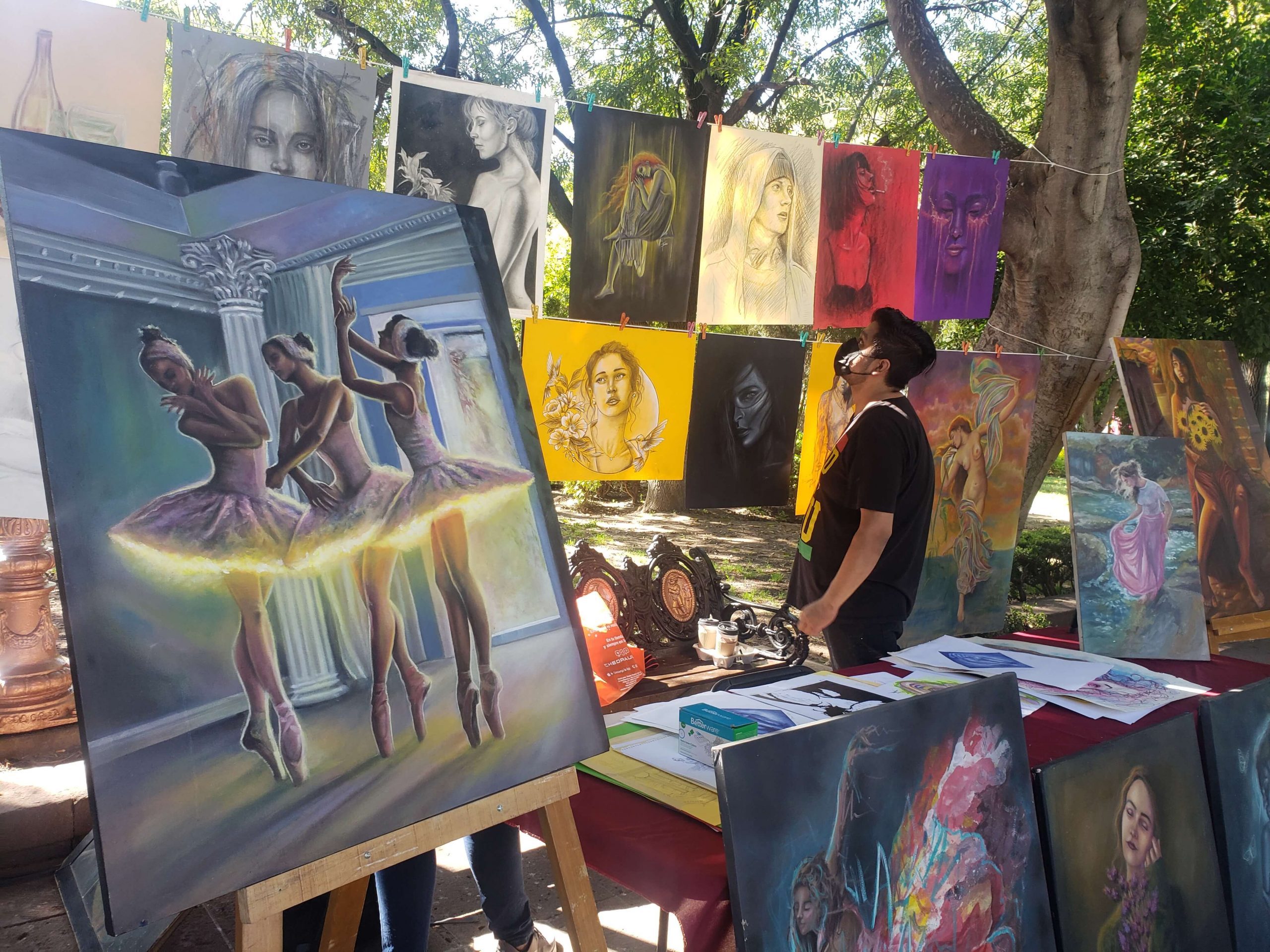 La actividad de pintores potosinos será a partir de este domingo 27 de febrero en el Jardín del Barrio de Tequisquiapan
