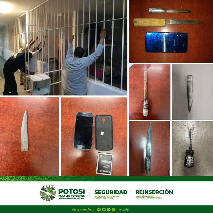 En centros penitenciarios se realizan revisiones diarias y aleatorias para evitar el ingreso de armas, celulares, objetos prohibidos y droga.  