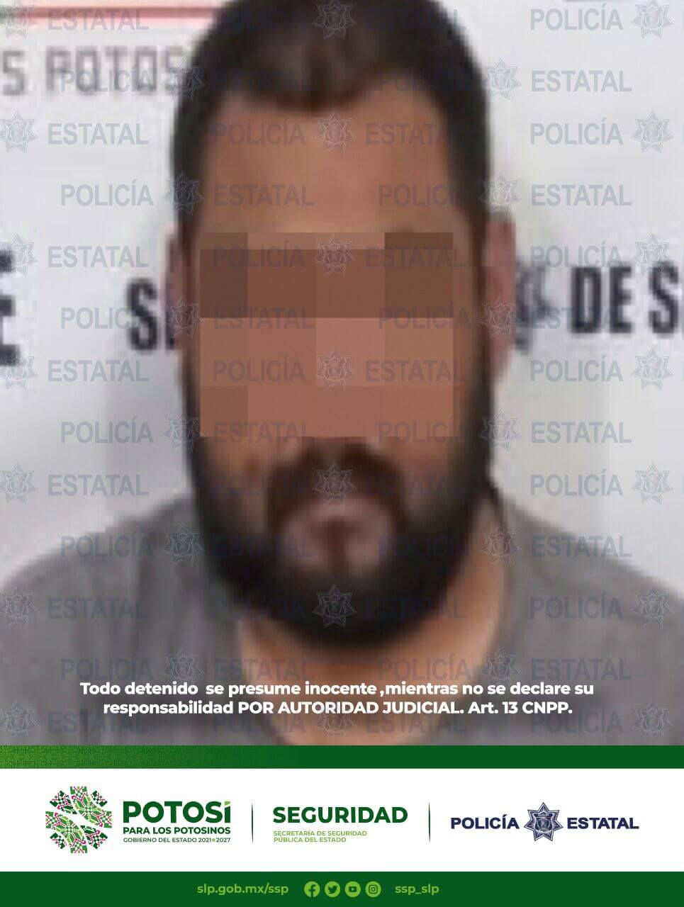 Elementos de la Policía Estatal realizaron la detención de un sujeto que fue descubierto en poder de una sub ametralladora.