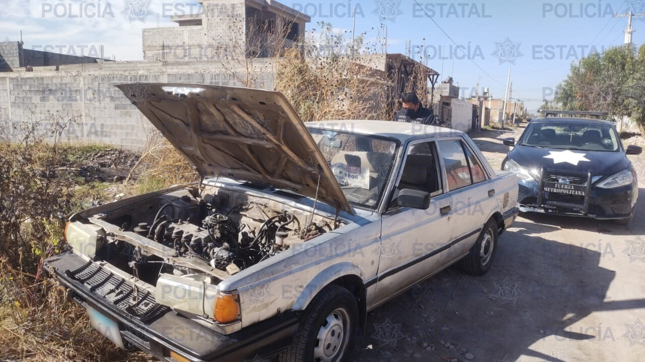 En diferentes ubicaciones de San Luis Potosí, se logró el aseguramiento de cuatro automotores que contaban con reporte de robo.