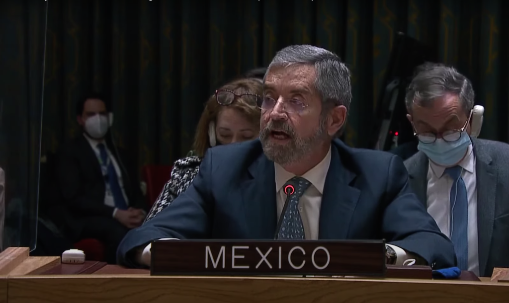 México condena invasión de Rusia a Ucrania ante la ONU
