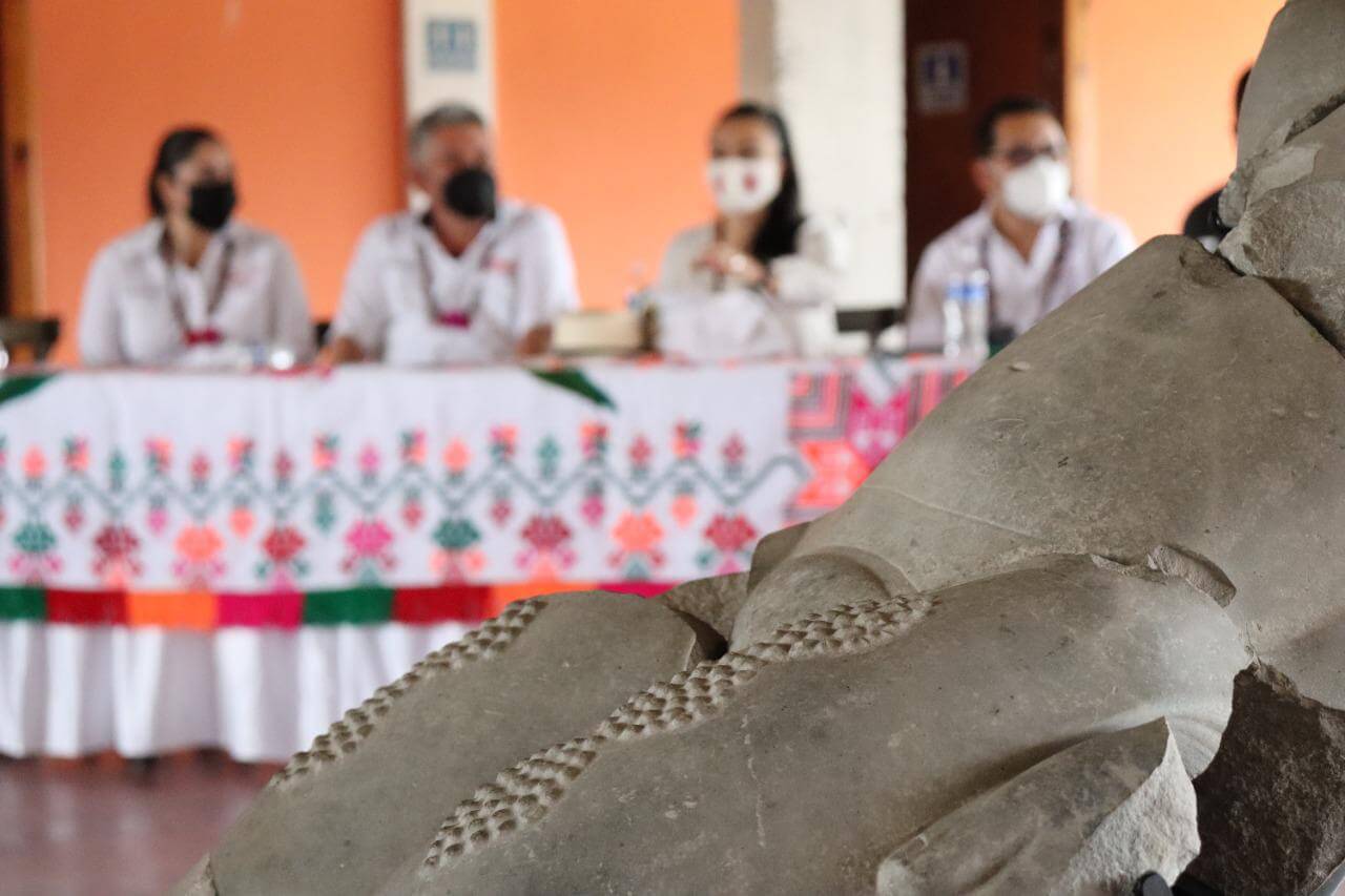 Después de año y medio en que “La Venus de Tamtoc” estuvo en exhibición en CDMX y en galerías de Francia, este domingo regresó a Tamuín