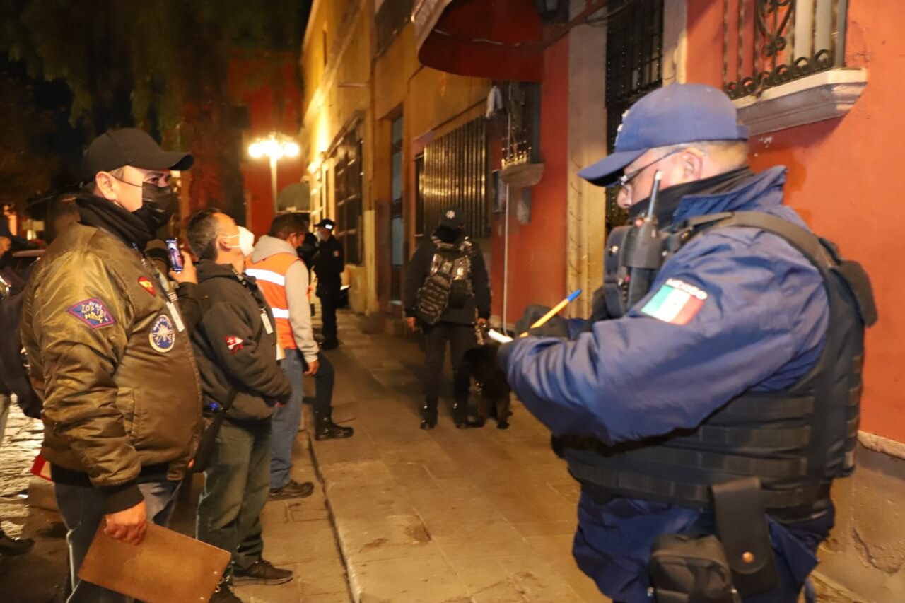 El operativo Sello comenzó alrededor de las 22:00 horas de este jueves en plaza Fundadores, donde se montó una mesa de mando